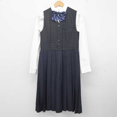 【中古】佐賀県 佐賀女子高等学校 女子制服 4点 (ブレザー・ジャンパースカート・シャツ) sf040762