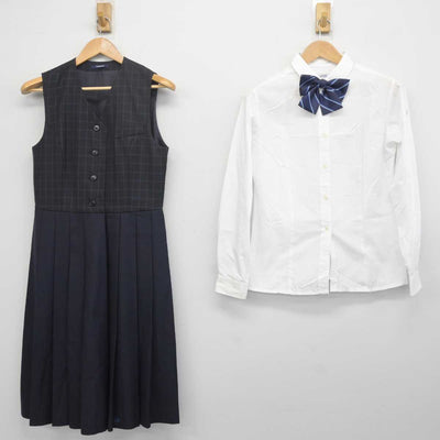 【中古】佐賀県 佐賀女子高等学校 女子制服 4点 (ブレザー・ジャンパースカート・シャツ) sf040762