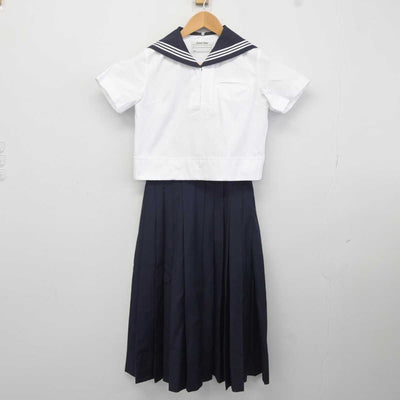 【中古】東京都 東京女学館中学校 女子制服 3点 (セーラー服・スカート) sf040767