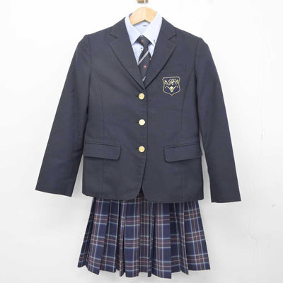 【中古】神奈川県 白鵬女子高等学校 女子制服 4点 (ブレザー・ニット・シャツ・スカート) sf040777