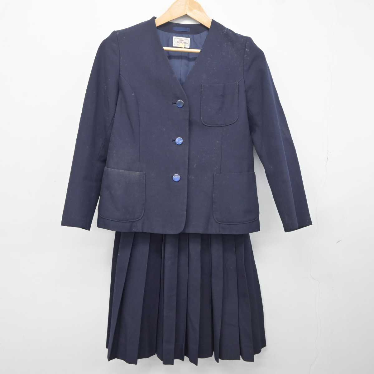 【中古】千葉県 旭中学校 女子制服 3点 (ブレザー・ベスト・スカート) sf040794