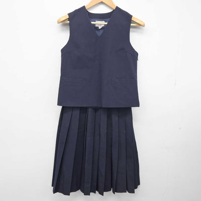 【中古】千葉県 旭中学校 女子制服 3点 (ブレザー・ベスト・スカート) sf040794