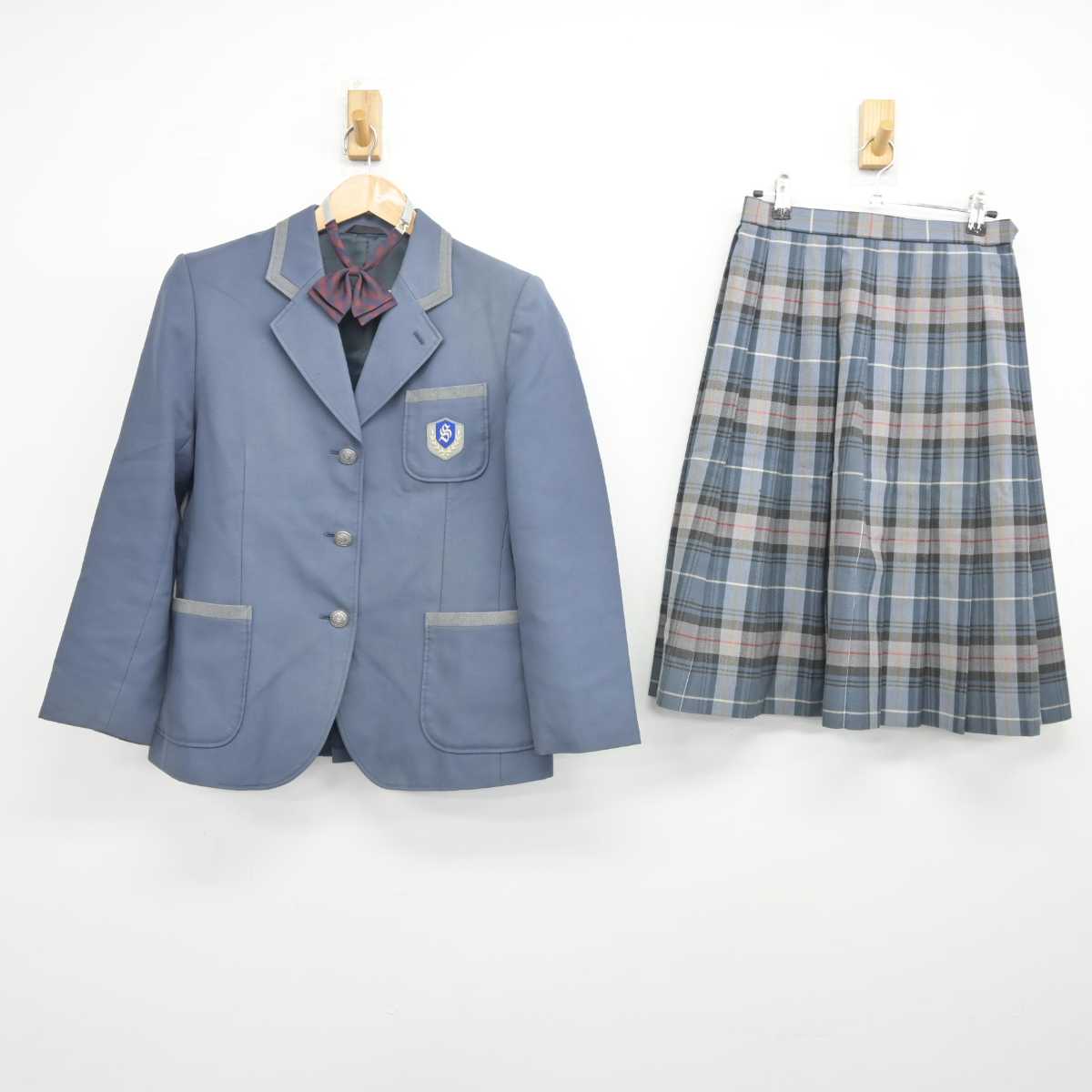 【中古】秋田県 山王中学校 女子制服 3点 (ブレザー・スカート) sf040801