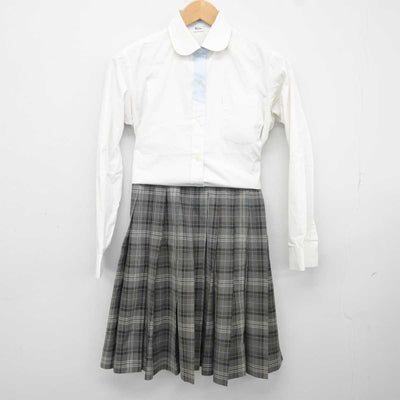 【中古】埼玉県 淑徳与野高等学校 女子制服 4点 (シャツ・スカート) sf040810