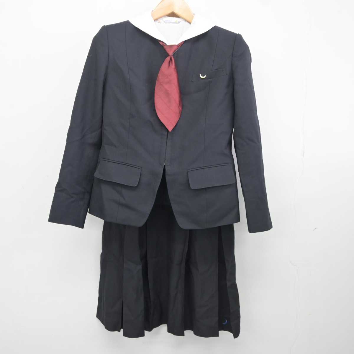 【中古】兵庫県 関西学院中学部 女子制服 5点 (ブレザー・シャツ・ジャンパースカート) sf040816