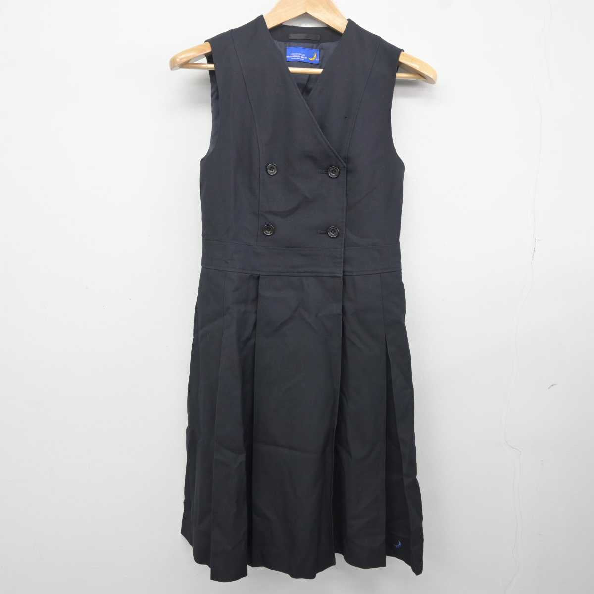 【中古】兵庫県 関西学院中学部 女子制服 5点 (ブレザー・シャツ・ジャンパースカート) sf040816