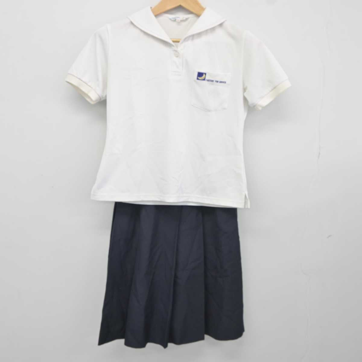 【中古】兵庫県 関西学院中学部 女子制服 2点 (シャツ・スカート) sf040817