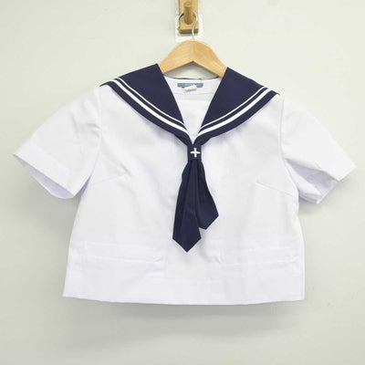 【中古】山形県 山形市立第十中学校 女子制服 3点 (セーラー服・スカート) sf040824