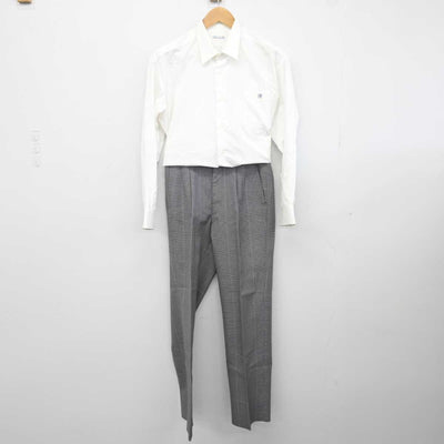 【中古】広島県 近畿大学附属広島高等学校 男子制服 2点 (シャツ・ズボン) sf040839