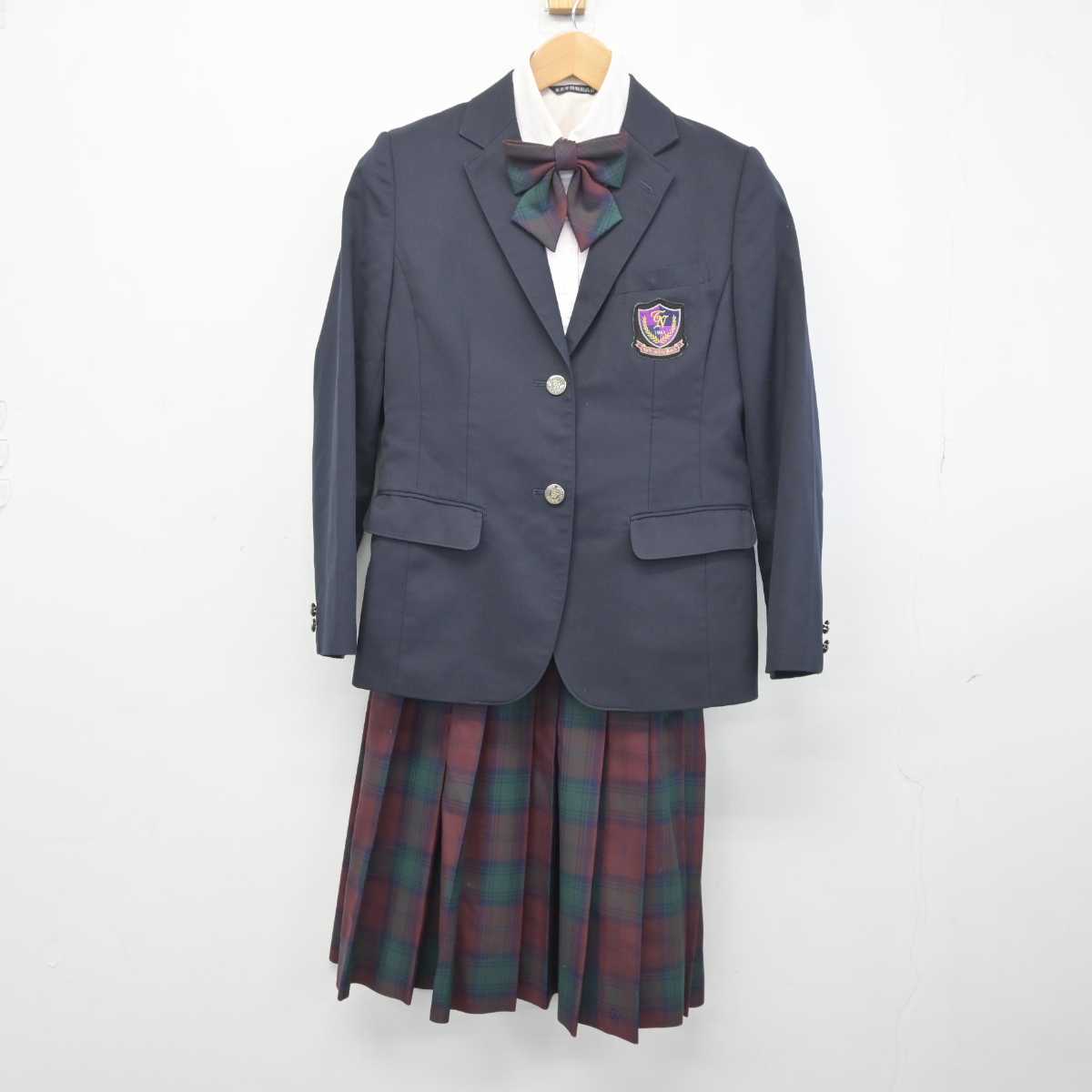 【中古】新潟県 東京学館新潟高等学校 女子制服 4点 (ブレザー・シャツ・スカート) sf040860