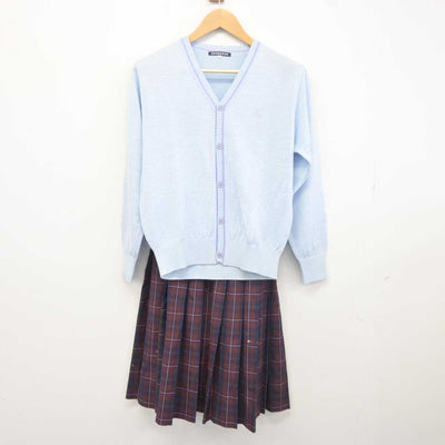 【中古】新潟県 東京学館新潟高等学校 女子制服 2点 (ニット・スカート) sf040862