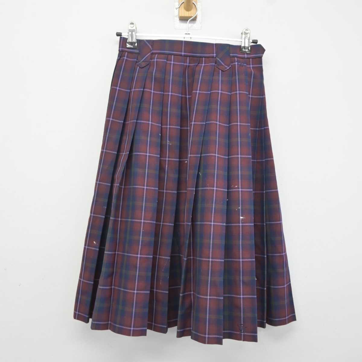 【中古】新潟県 東京学館新潟高等学校 女子制服 2点 (ニット・スカート) sf040862