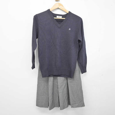 【中古】埼玉県 南陵高等学校 女子制服 3点 (ニット・ニットベスト・スカート) sf040872