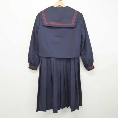 【中古】茨城県 土浦第四中学校 女子制服 3点 (セーラー服・ニット・ジャンパースカート) sf040873