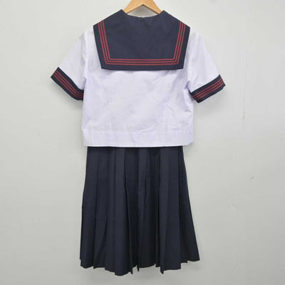 【中古】茨城県 土浦第四中学校 女子制服 4点 (セーラー服・スカート) sf040874