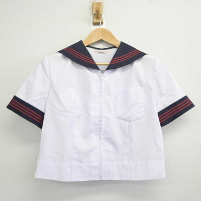 【中古】茨城県 土浦第四中学校 女子制服 4点 (セーラー服・スカート) sf040874