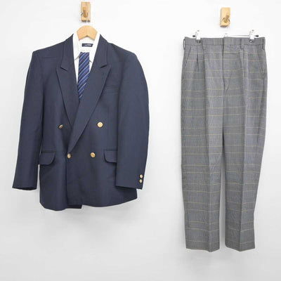 【中古】茨城県 土浦第三高等学校 男子制服 5点 (ブレザー・シャツ・ズボン) sf040875