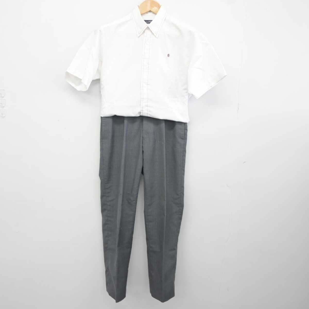 【中古】茨城県 常総学院高等学校 男子制服 3点 (シャツ・ズボン) sf040876