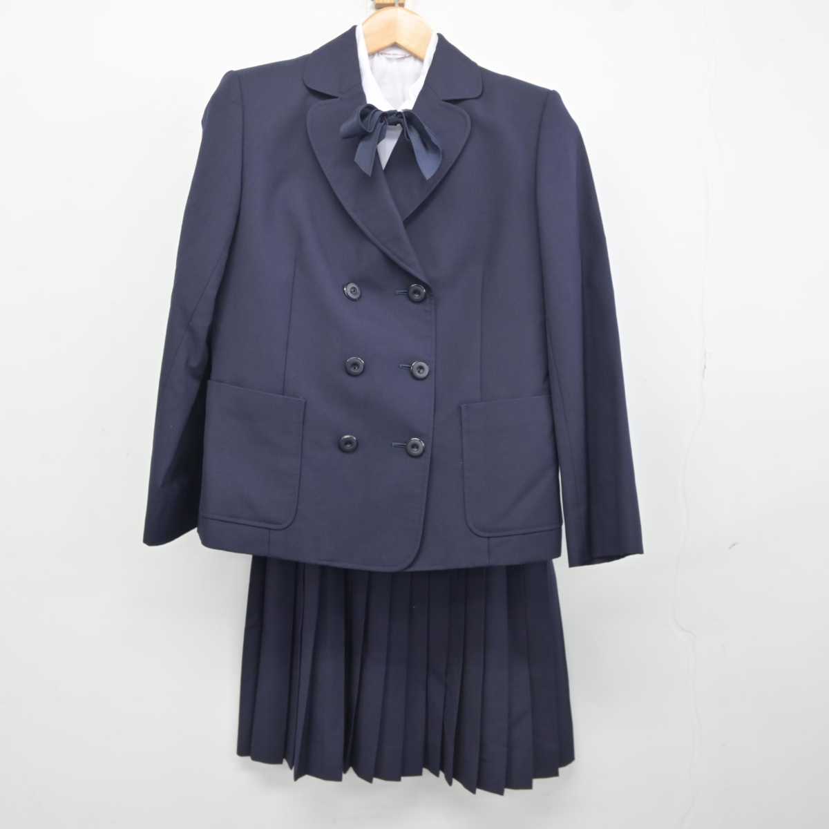 【中古】愛知県 椙山女学園高等学校 女子制服 5点 (ブレザー・ニット・シャツ・ジャンパースカート) sf040889