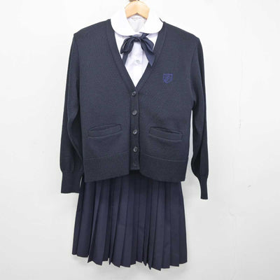 【中古】愛知県 椙山女学園高等学校 女子制服 5点 (ブレザー・ニット・シャツ・ジャンパースカート) sf040889