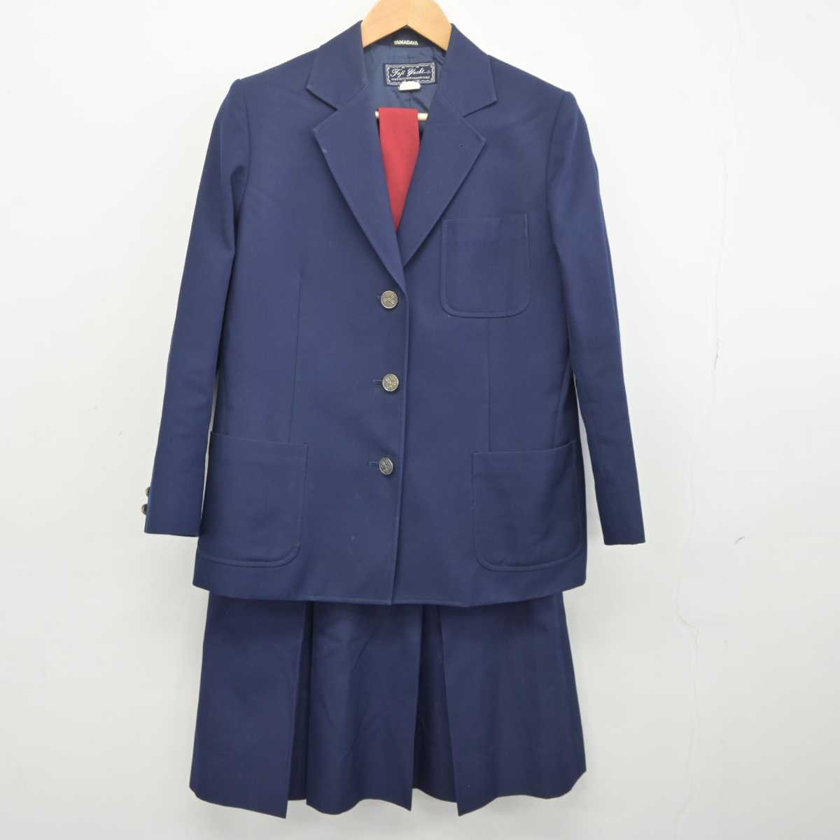 【中古】神奈川県 住吉中学校 女子制服 4点 (ブレザー・スカート) sf040892