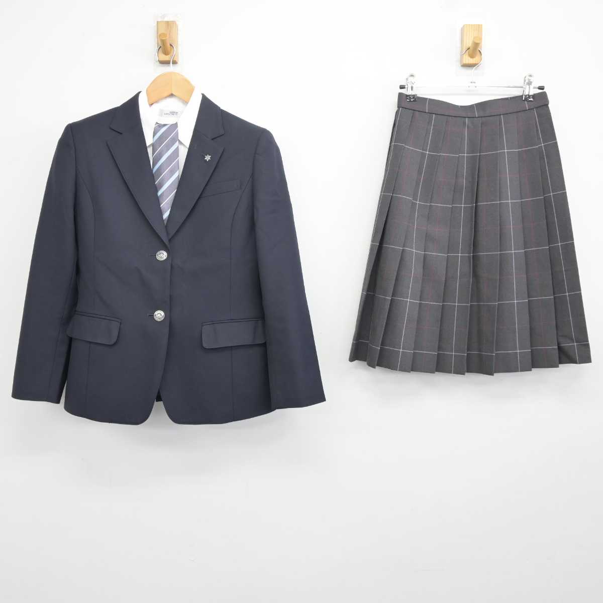 【中古】大阪府 布施高等学校 女子制服 6点 (ブレザー・シャツ・スカート) sf040901