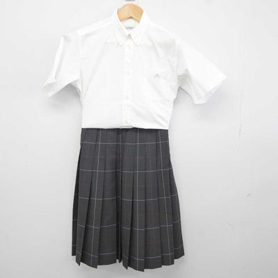 【中古】大阪府 布施高等学校 女子制服 3点 (シャツ・スカート) sf040902