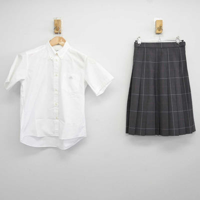 【中古】大阪府 布施高等学校 女子制服 3点 (シャツ・スカート) sf040902