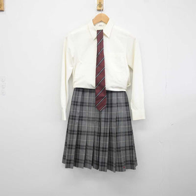 【中古】京都府 桃山高等学校 女子制服 4点 (ブレザー・シャツ・スカート) sf040911