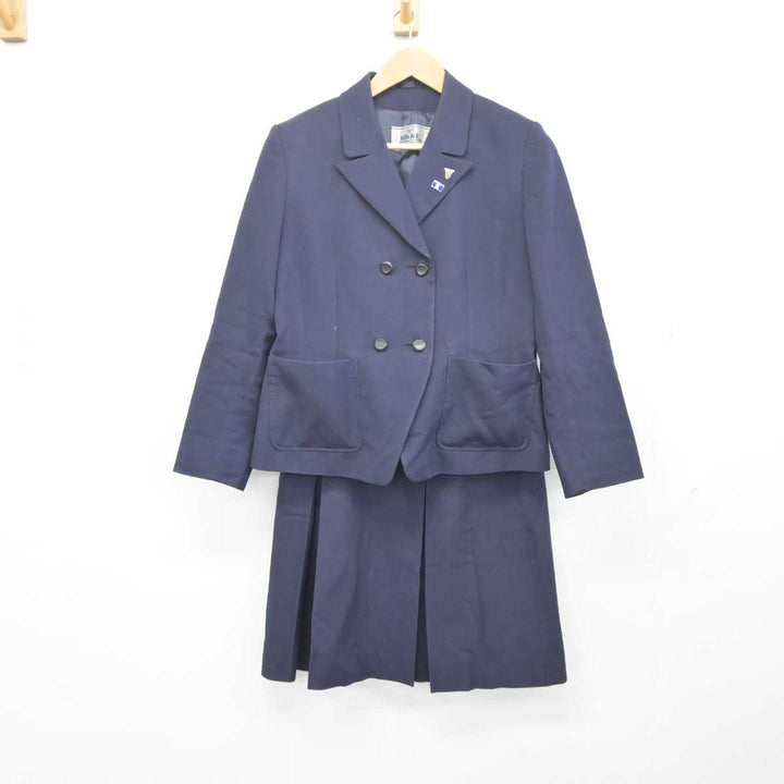 中古】千葉県 千葉女子高等学校 女子制服 2点（ブレザー・ニット