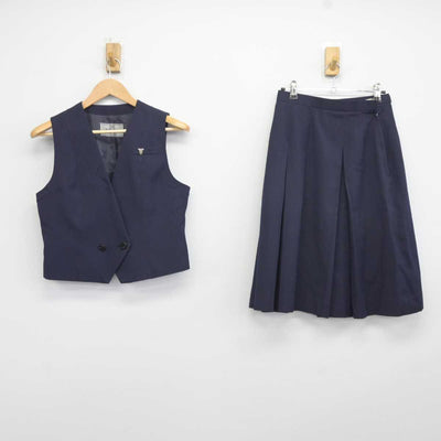 中古】千葉県 千葉商業高等学校 女子制服 3点 (ベスト・スカート) sf040949 | 中古制服通販パレイド