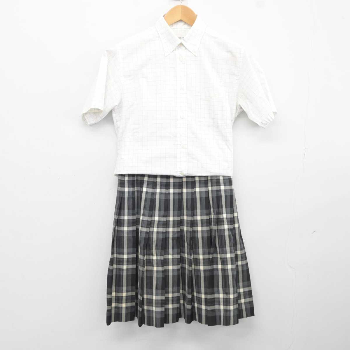 【中古】神奈川県 平塚中等教育学校 女子制服 2点 (シャツ・スカート) sf040954