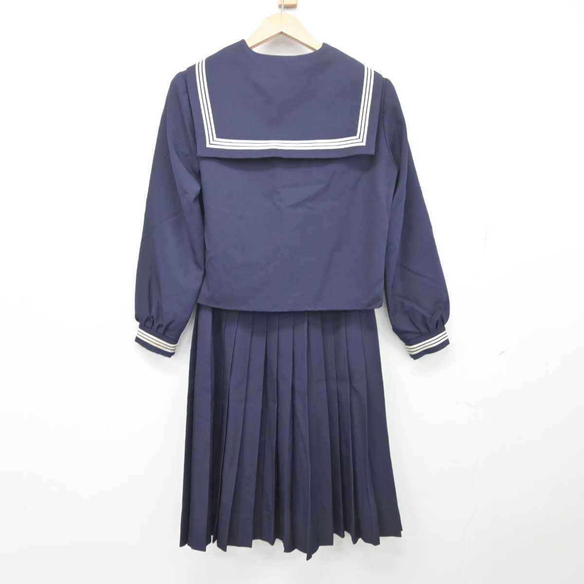 【中古】兵庫県 播磨中学校 女子制服 2点 (セーラー服・スカート) sf040962