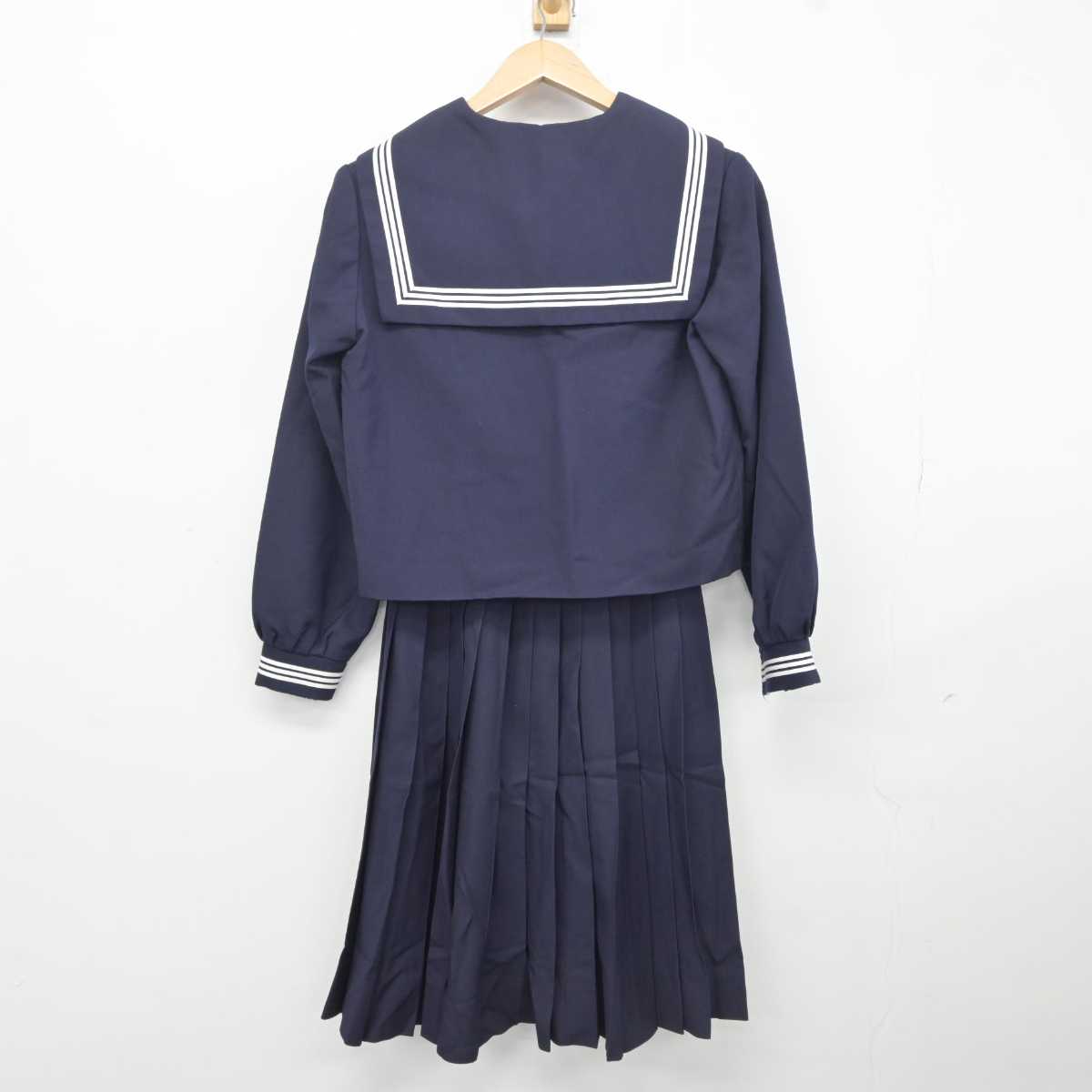 【中古】兵庫県 播磨中学校 女子制服 2点 (セーラー服・スカート) sf040963