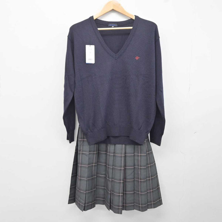 【中古】北海道 帯広大谷高等学校 女子制服 3点 (ニット・スカート) sf040971 | 中古制服通販パレイド