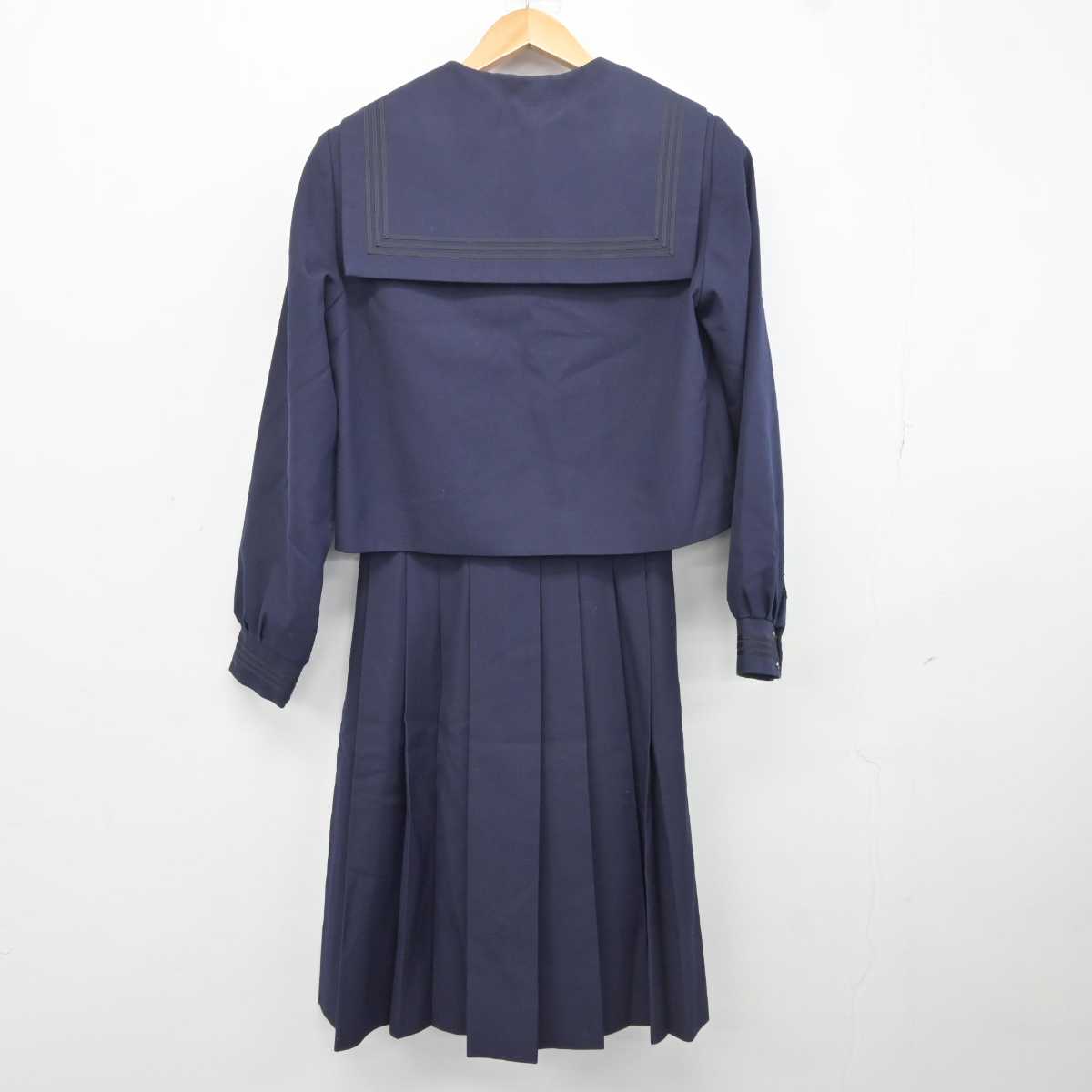 【中古】山梨県 韮崎西中学校 女子制服 3点 (セーラー服・スカート) sf040974