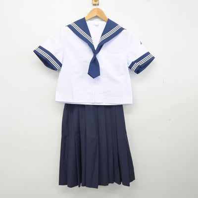 【中古】山梨県 韮崎西中学校 女子制服 3点 (セーラー服・スカート) sf040976