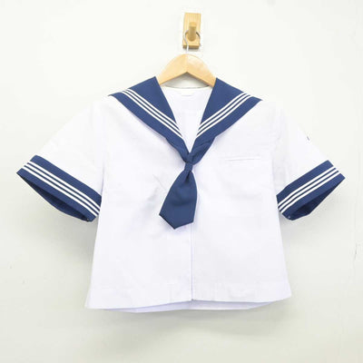 【中古】山梨県 韮崎西中学校 女子制服 3点 (セーラー服・スカート) sf040977