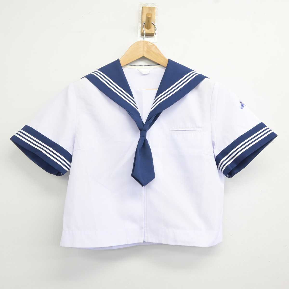 【中古】山梨県 韮崎西中学校 女子制服 4点 (セーラー服・セーラー服) sf040978