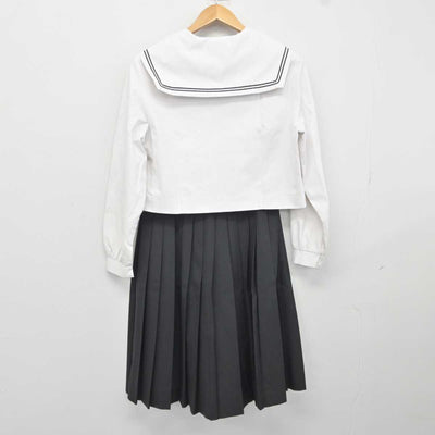 【中古】愛媛県 今治西高等学校 女子制服 3点 (セーラー服・スカート) sf040994