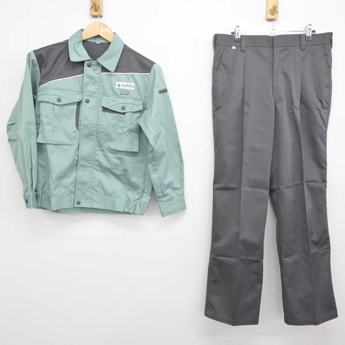 【中古】 （株）NIPPO 男子制服 2点 (ジャケット・ズボン) sf041009