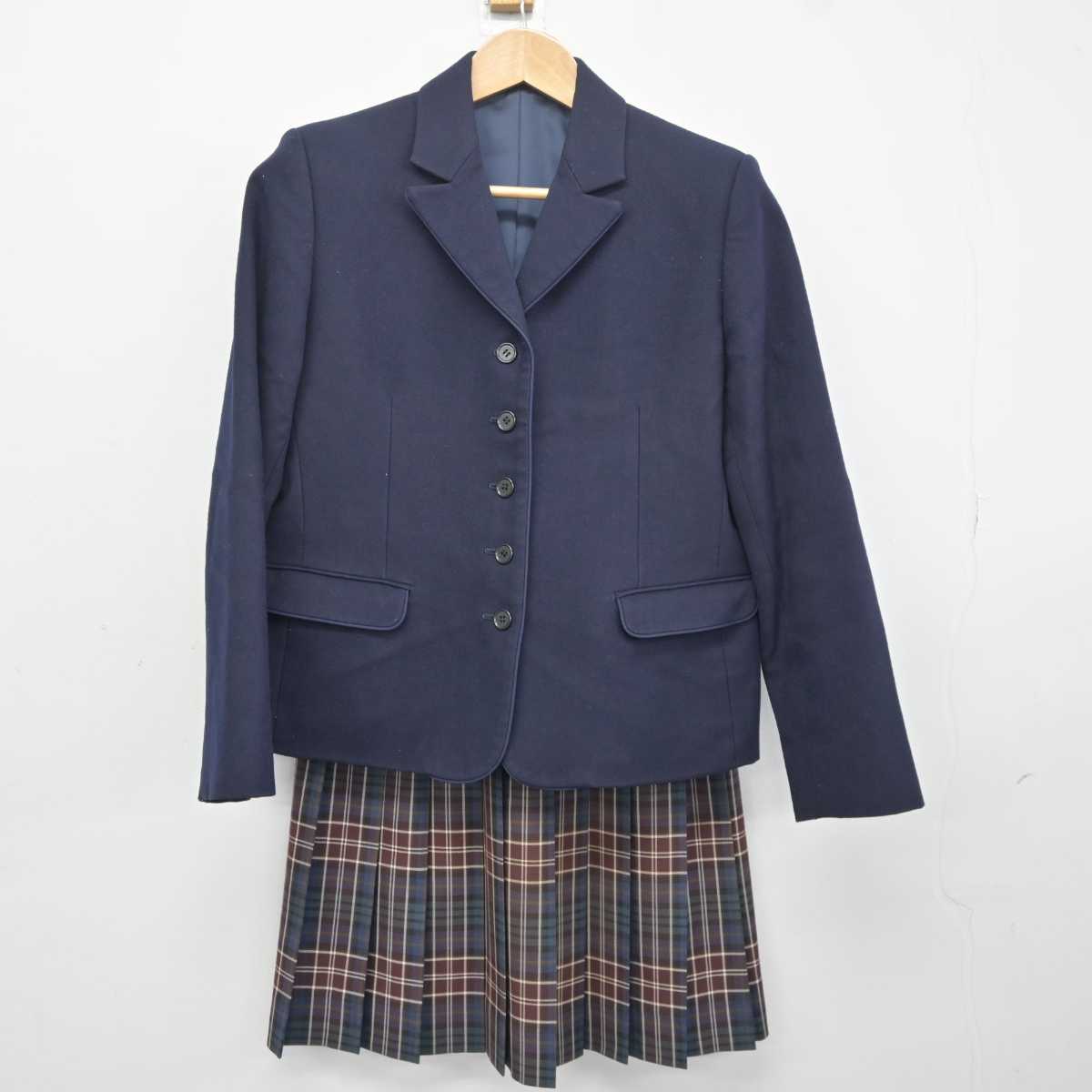 【中古】岡山県 操山高等学校 女子制服 2点 (ブレザー・スカート) sf041017