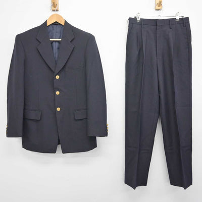 【中古】岡山県 明誠学院高等学校 男子制服 2点 (ブレザー・ズボン) sf041020