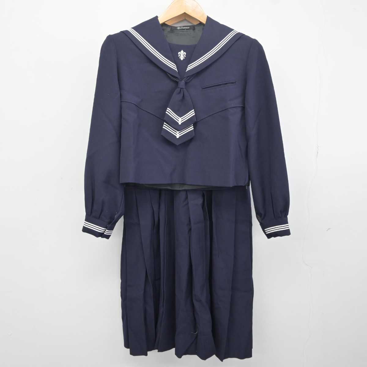 【中古】宮城県 仙台白百合学園高等学校 女子制服 3点 (セーラー服・スカート) sf041023