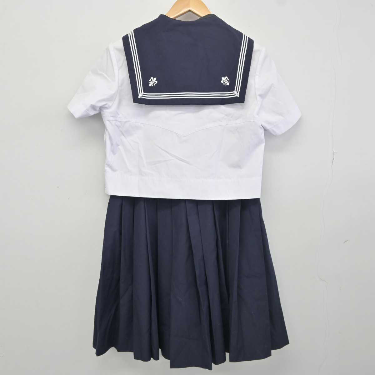 【中古】宮城県 仙台白百合学園高等学校 女子制服 3点 (セーラー服・スカート) sf041024