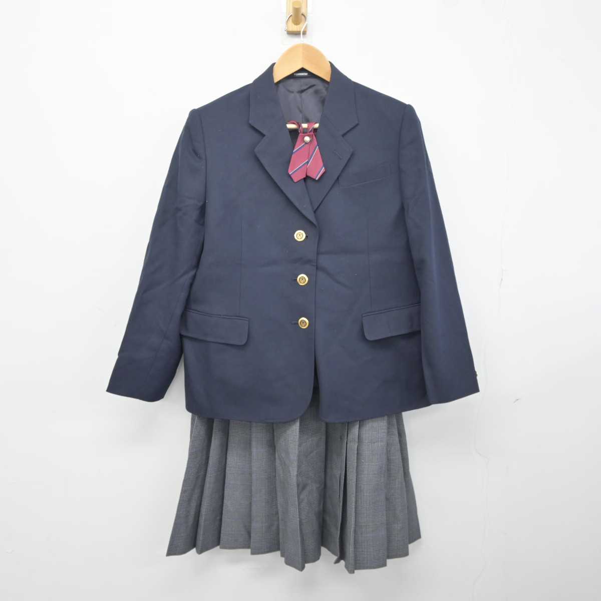 【中古】埼玉県 上青木中学校 女子制服 3点 (ブレザー・スカート) sf041052