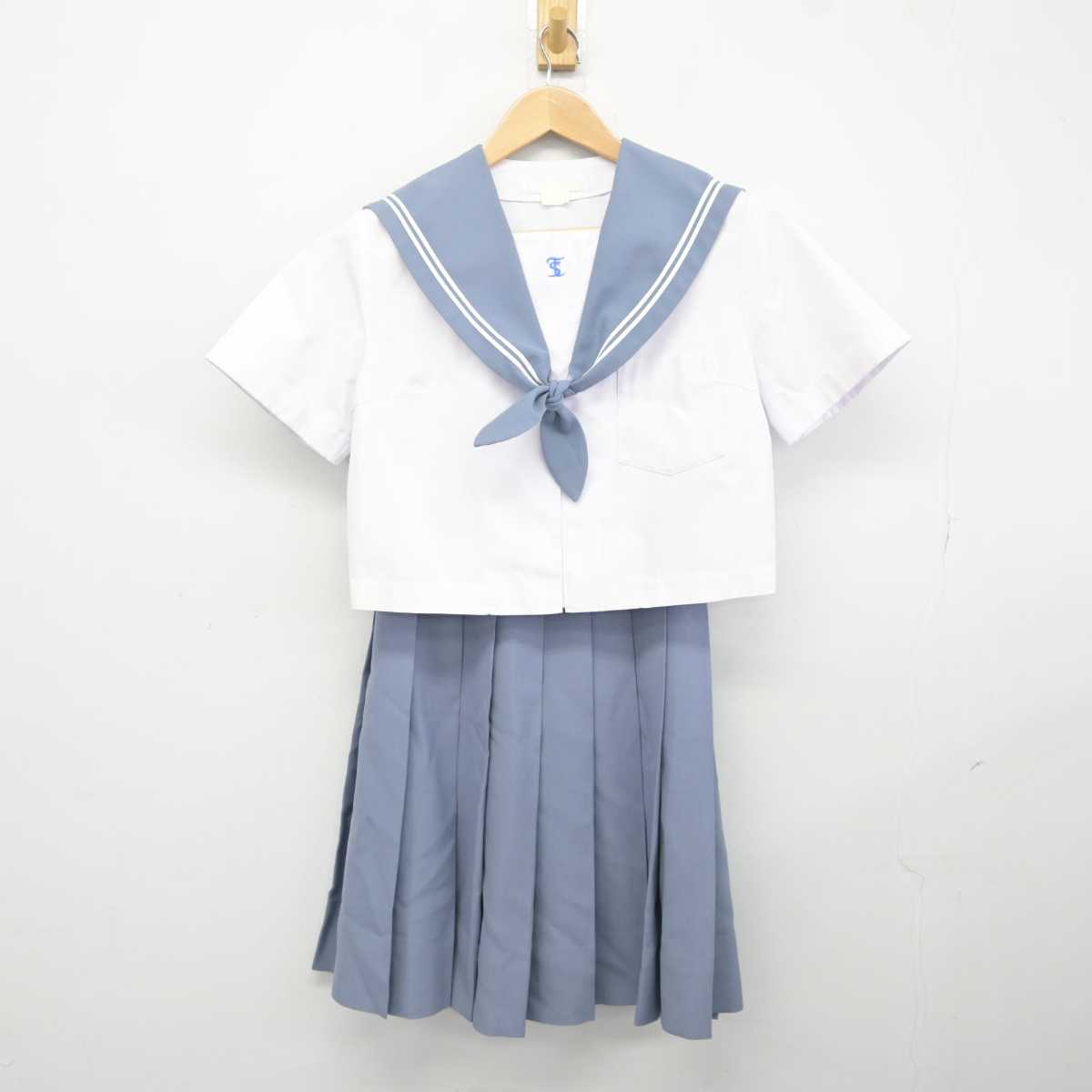 【中古】大分県 大分鶴崎高等学校 女子制服 2点 (セーラー服・スカート) sf041068