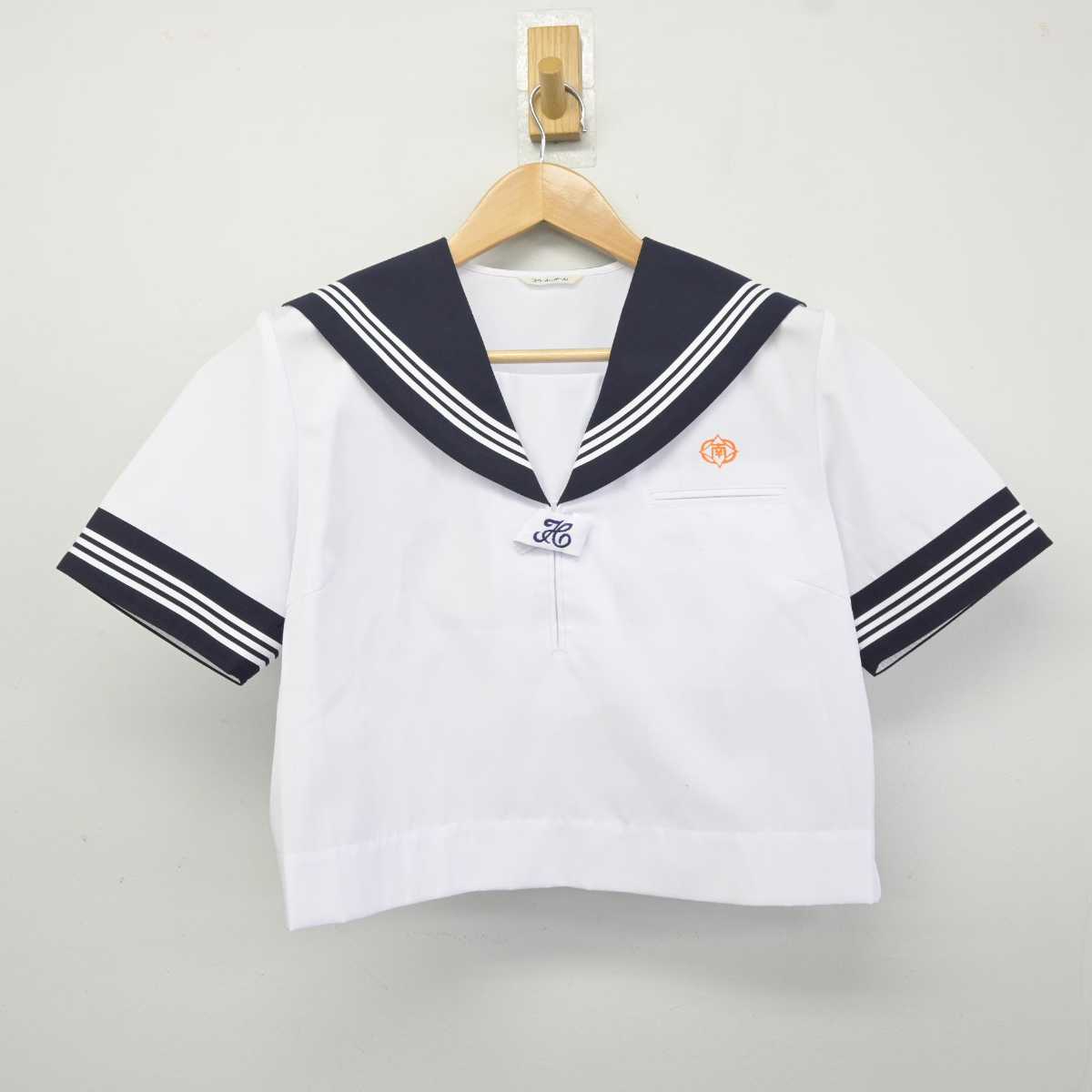 【中古】茨城県 総和南中学校 女子制服 2点 (セーラー服・スカート) sf041071