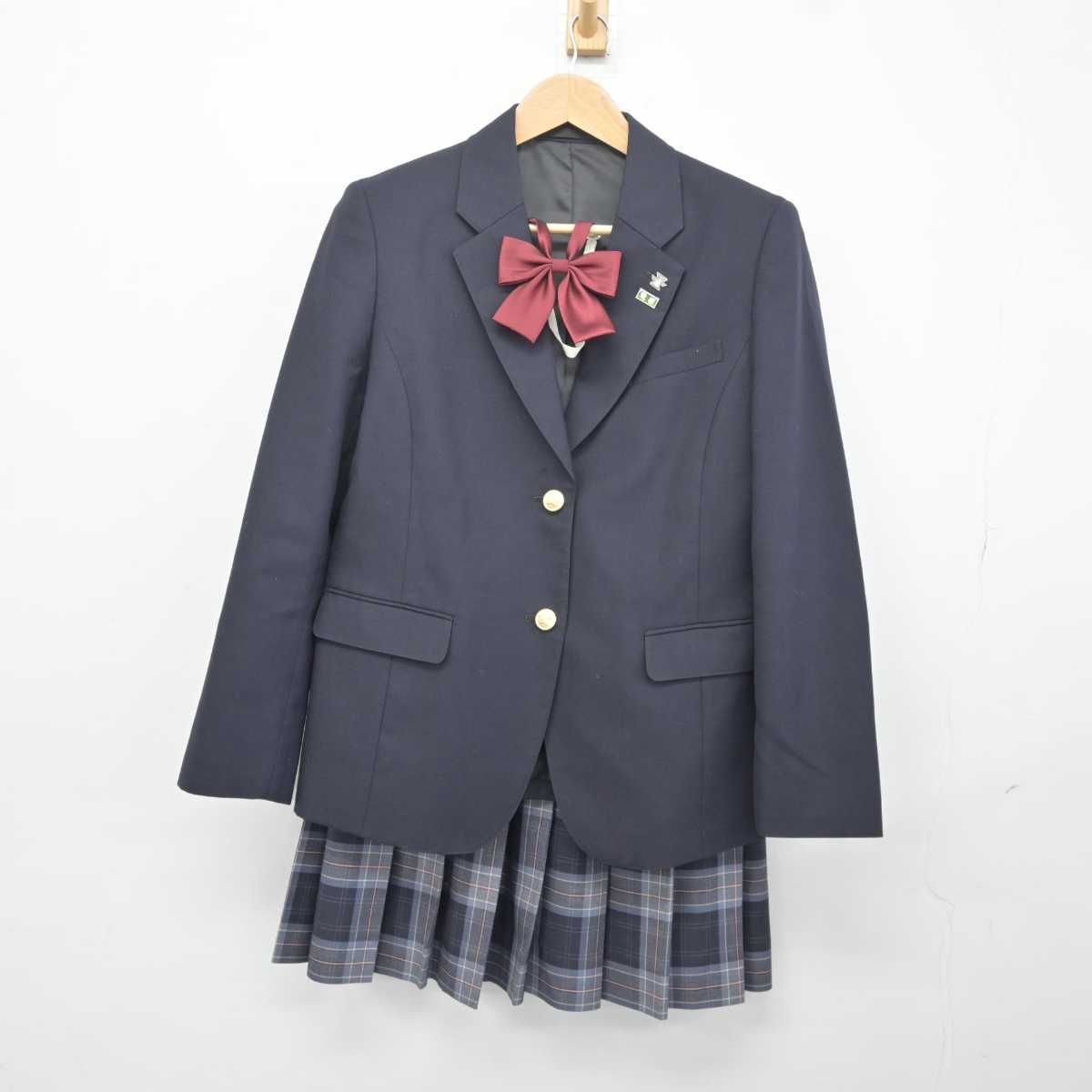 【中古】茨城県 総和工業高等学校 女子制服 3点 (ブレザー・スカート) sf041073