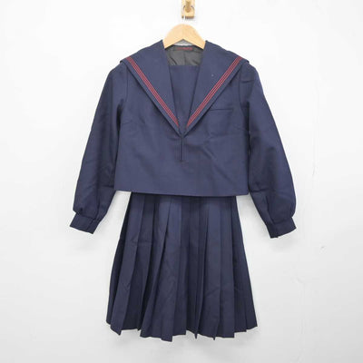 【中古】福岡県 直方第一中学校 女子制服 2点 (セーラー服・スカート) sf041077